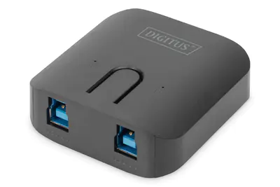DIGITUS DA-73300-2 - USB-Umschalter für die gemeinsame Nutzung von Peripheriegeräten - HOT Key Control - 2 x SuperSpeed USB 3.0 - Desktop
