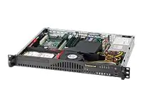 Supermicro SC512 203B - Rack-Montage 1U - ATX 200 Watt - Schwarz - USB