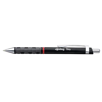 rOtring Kugelschreiber Tikky Schwarz M-Blau 12 Stück 1904629
