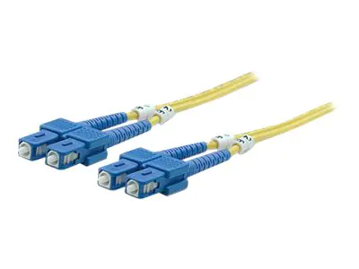 Intellinet Fibre Optic Patch Cable, OS2, SC/SC, 20m, Yellow, Duplex, Single-Mode, 9/125 Âµm, LSZH, Fiber, Lifetime Warranty, Polybag - Patch-Kabel - SC Single-Modus (M) bis SC Single-Modus (M) - 20 m - Glasfaser - Duplex - 9/125 Mikrometer - OS2 - halogen