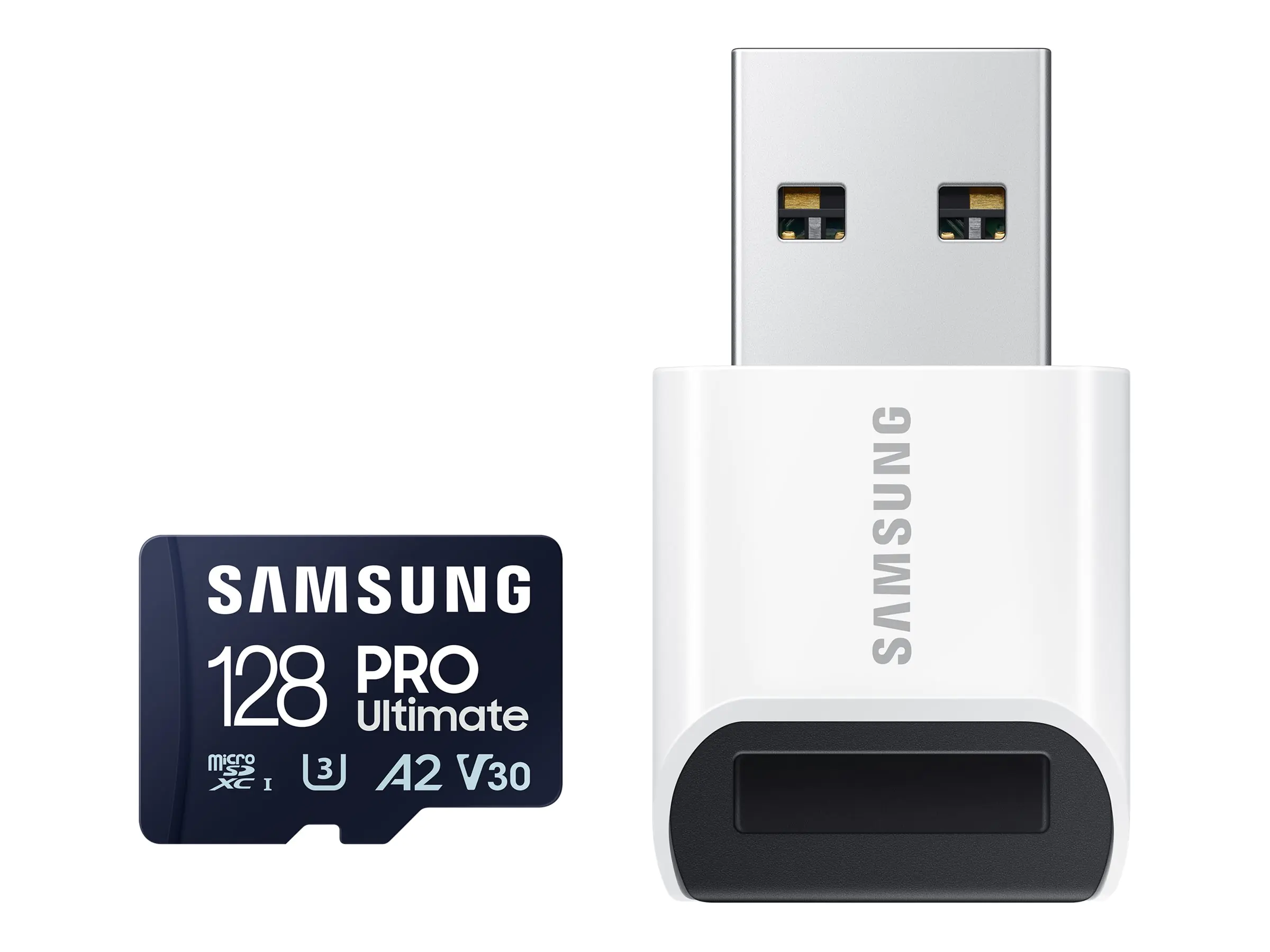 Samsung PRO Ultimate MB-MY128SB - Flash-Speicherkarte - 128 GB - A2 / Video Class V30 / UHS-I U3 - microSDXC UHS-I - Blau