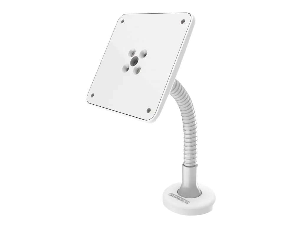Compulocks Cling Flex Arm Universal Tablet Counter Top Kiosk White - Klammer - einstellbarer Arm - für Tablett - weiß - Wandmontage