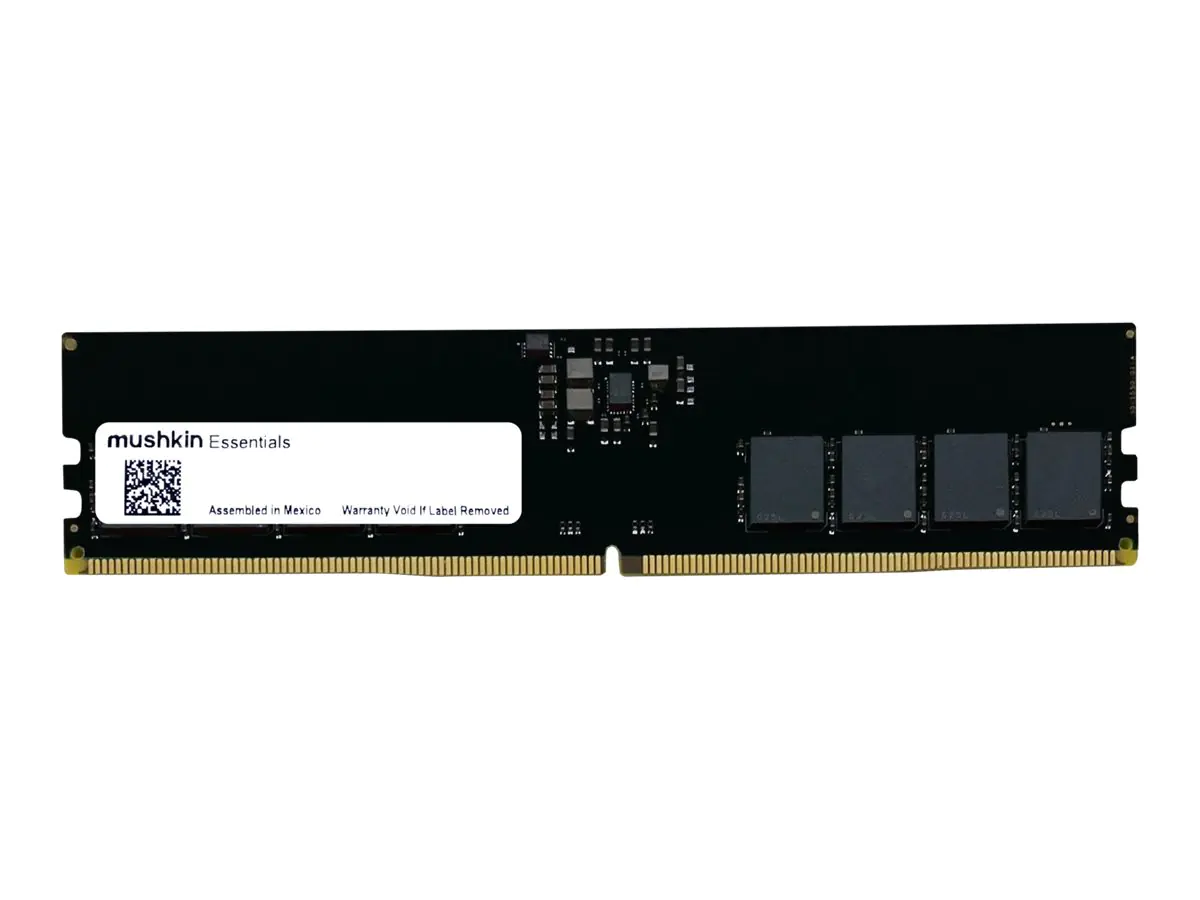 Mushkin Enhanced Essentials - DDR5 - Modul - 16 GB - DIMM 288-PIN - 4800 MHz / PC5-38400 - CL40 - 1.2 V - ungepuffert - on-die ECC - TAA-konform