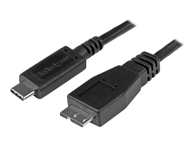 StarTech 1m USB 3.1 USB-C auf USB Micro B Kabel - USB 3.1 Typ C zu Micro-B Anschlusskabel - USB-Kabel - 24 pin USB-C (M) zu Micro-USB Typ B (M) - USB 3.1 - 1 m - Schwarz - für P/N: HB31C2A2CB, PEXUSB311AC3, PEXUSB312A1C1H, PEXUSB312A2C2V, PEXUSB312C3, PEX