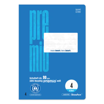 Staufen Schulheft Premio A5 - Bürokleinmaterial - A5 040780004