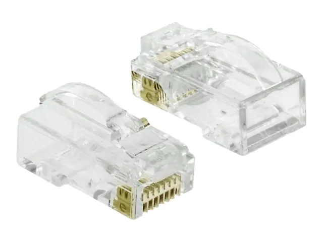 Delock Netzwerkanschluss - RJ-45 (M) - UTP - 5 - 6.5 mm - CAT 6 - durchsichtig (Packung mit 20) 86473