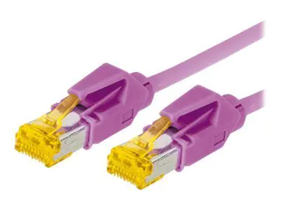 exertis Connect - Patch-Kabel - RJ-45 (M) zu RJ-45 (M) - 2 m - SFTP - CAT 6a - halogenfrei - Erikaviolett