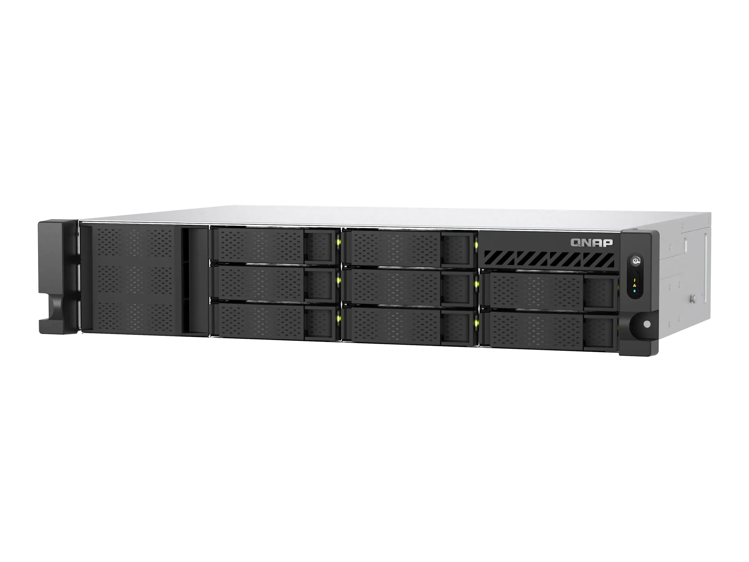 QNAP TS-H1277AXU-RP - NAS-Server - 12 Schächte - Rack - einbaufähig - SATA 6Gb/s - RAID 0, 1, 5, 6, 10, 50, 60, JBOD - RAM 16 GB - 2.5 Gigabit Ethernet / 10 Gigabit Ethernet - iSCSI Support - 2U