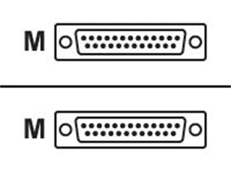 Roline - Serielles RS-232-Kabel - DB-25 (M) zu DB-25 (M) - 3 m - abgeschirmt
