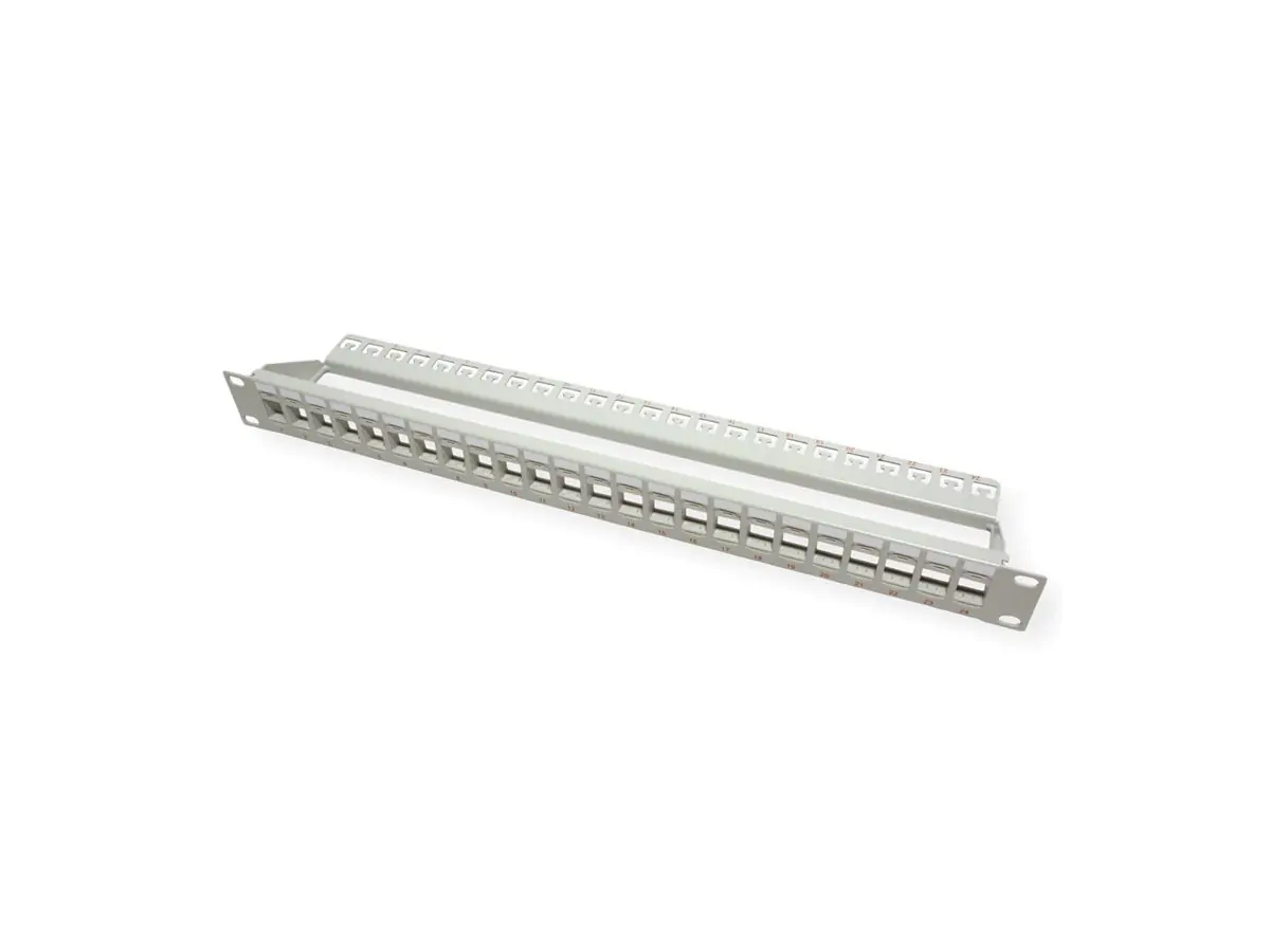 Roline - Patch Panel - CAT 6e - UTP - Hellgrau - 48.3 cm (19") - 24 Ports