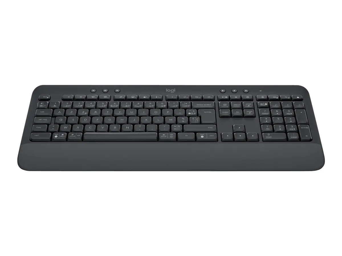 Logitech Signature K650 - Tastatur - kabellos - Bluetooth LE - AZERTY - Französisch - Graphite