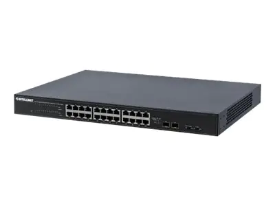 Intellinet Switch 24 Desktop, an Rack montierbar 1U