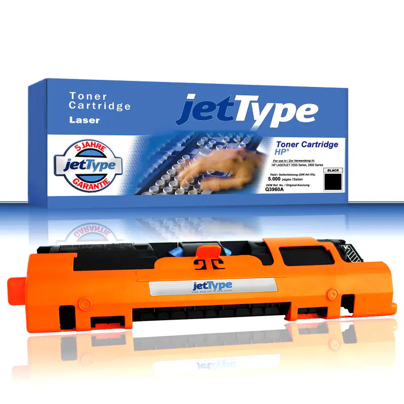 jetType Toner kompatibel zu HP Q3960A 122A schwarz 5.000 Seiten 1 Stück