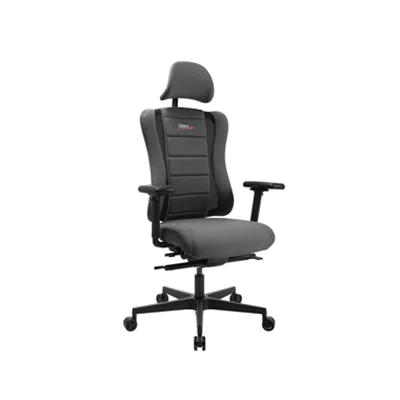 TOPSTAR Gaming-Stuhl Sitness RS Pro "AGR" 110kg Muldensitz 47cm Synchronmechanik grau