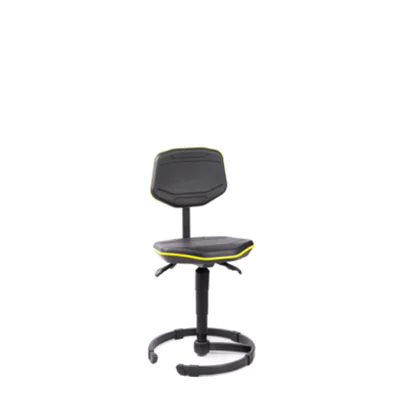 meychair Arbeitsdrehstuhl Pro+ W30 ca. 44,5-58,5cm Stahl schwarz/gelb