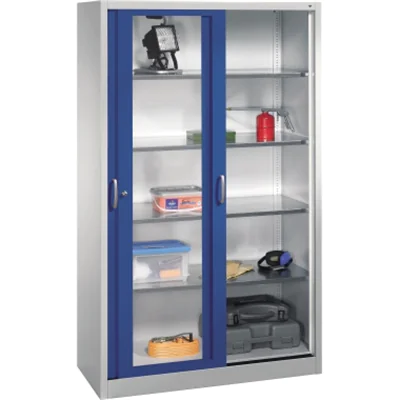 C+P Werkzeugschrank 2059055S10041 Schiebetür 1950x1200x500mm lgr/ebl