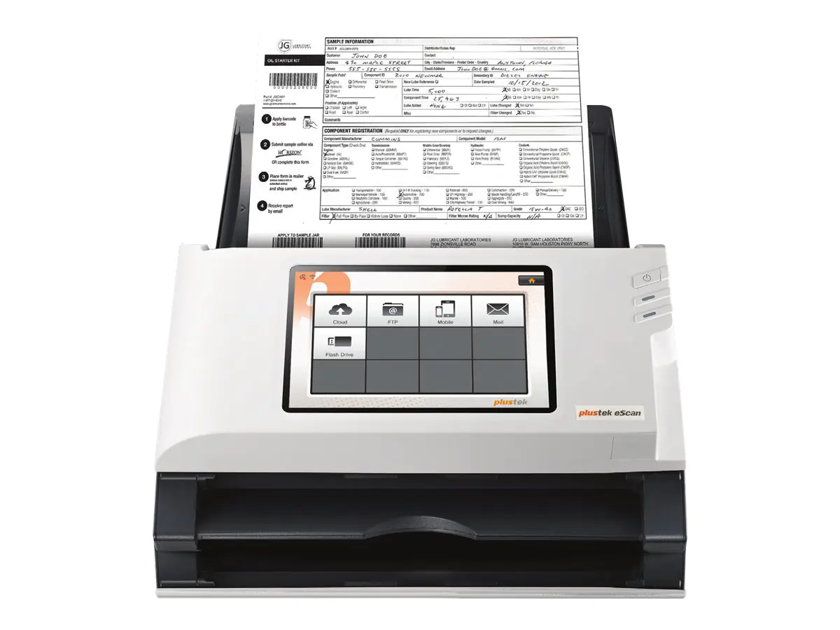 Plustek eScan A350 - Enterprise - Dokumentenscanner - Dual-CIS - Duplex - Legal - 600 dpi x 600 dpi - bis zu 25 Seiten/Min. (einfarbig) 0302