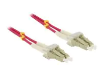 Delock - Netzwerkkabel - LC Multi-Mode (M) zu LC Multi-Mode (M) - 2 m - Glasfaser - 50/125 Mikrometer - OM4 - halogenfrei - violett