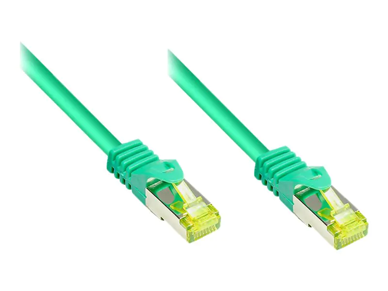 Good Connections RNS - Patch-Kabel - RJ-45 (M) bis RJ-45 (M) - 1.5 m - SFTP, PiMF - CAT 7 - halogenfrei, geformt, ohne Haken, verseilt - grün