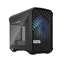 Fractal Design Torrent Nano RGB - Tower - Mini-DTX - Seitenteil mit Fenster (gehärtetes Glas) - keine Spannungsversorgung (ATX) - tinted light black - USB/Audio