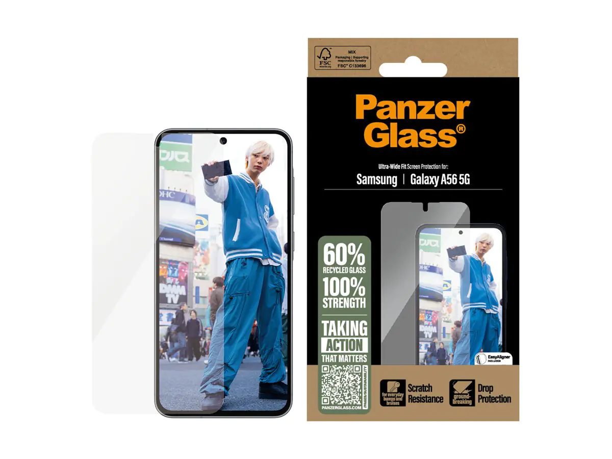 PanzerGlass Bildschirmschutz für Handy - ultrabreite Passform