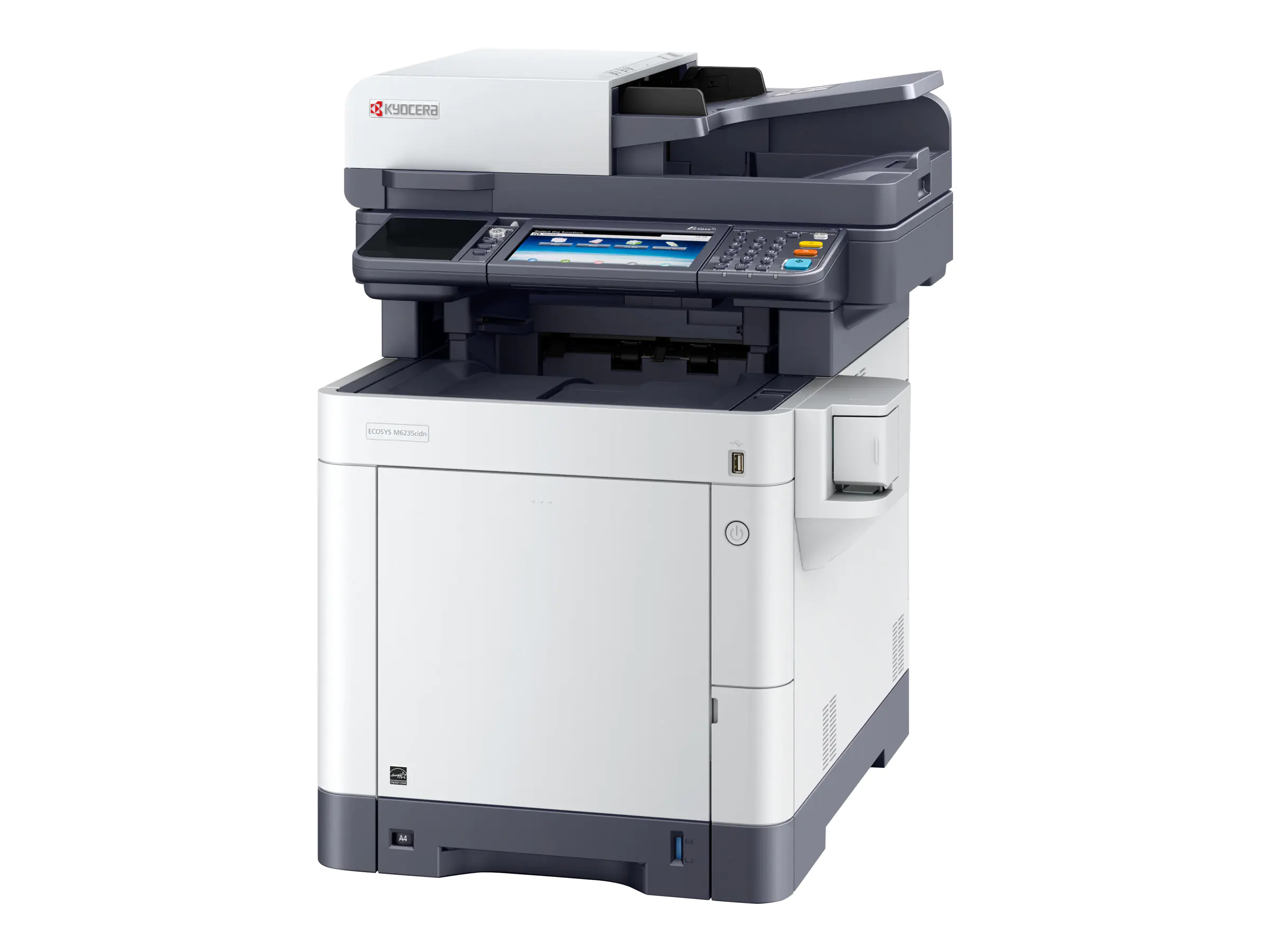 Kyocera ECOSYS M6235cidn - Multifunktionsdrucker - Farbe - Laser - Legal (216 x 356 mm)/A4 (210 x 297 mm) (Original) - A4/Legal (Medien) - bis zu 35 Seiten/Min. (Kopieren) - bis zu 35 Seiten/Min. (Drucken) - 350 Blatt - USB 2.0, Gigabit LAN, USB-Host