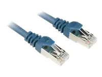 Sharkoon - Patch-Kabel - RJ-45 (M) bis RJ-45 (M) - 1.5 m - SFTP - CAT 6 - Blau