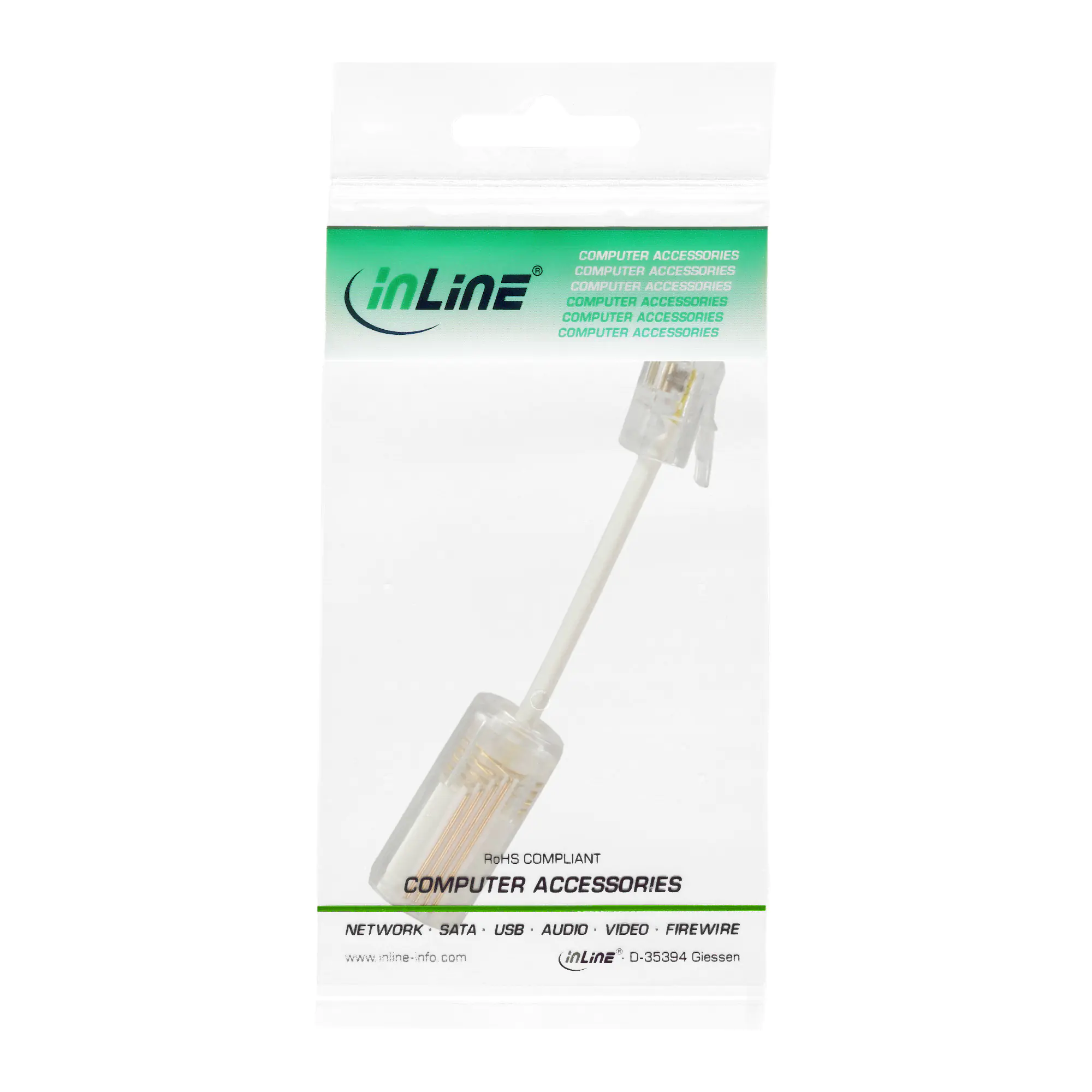 InLine Twist-Stop - Entwirrer für Kabel von Telefonhörer - mit Kabel 18890