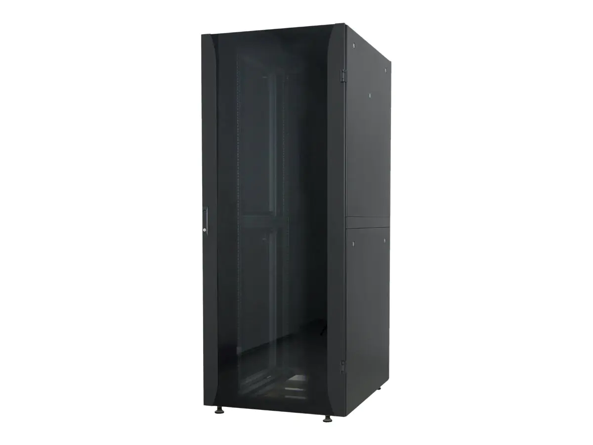 Intellinet Network Cabinet, Free Standing (Premium), 42U, Usable Depth 129 to 629mm/Width 503mm, Grey, Assembled, Max 2000kg, Server Rack, IP20 rated, 19", Aluminium, Multi-Point Door Lock, Split Side Panels (Two Locks Per Side), Three Year Warranty - Sch