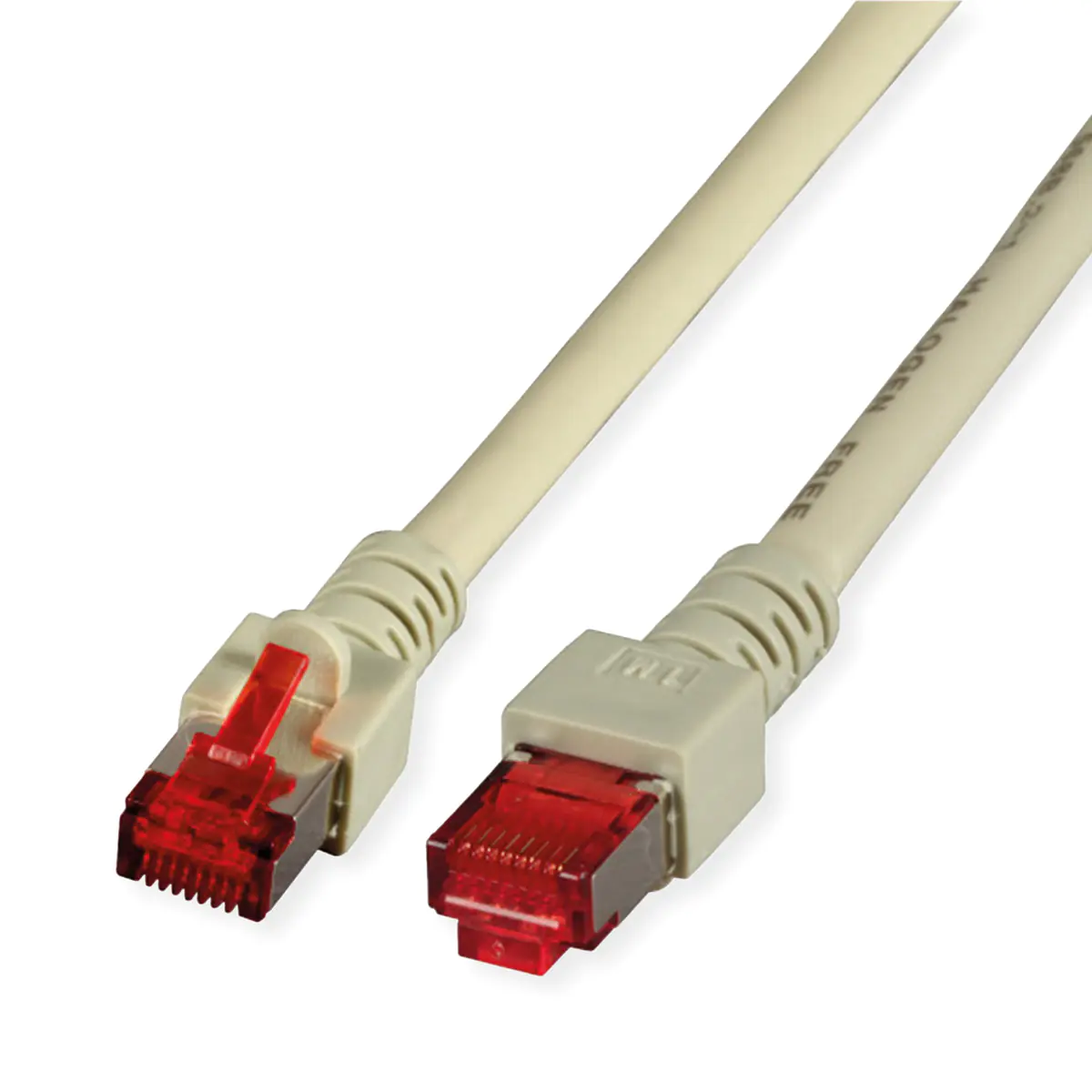 Secomp - Patch-Kabel - RJ-45 (M) zu RJ-45 (M) - 30 m - Paare in Metallfolie (PiMf) - CAT 6 - Grau