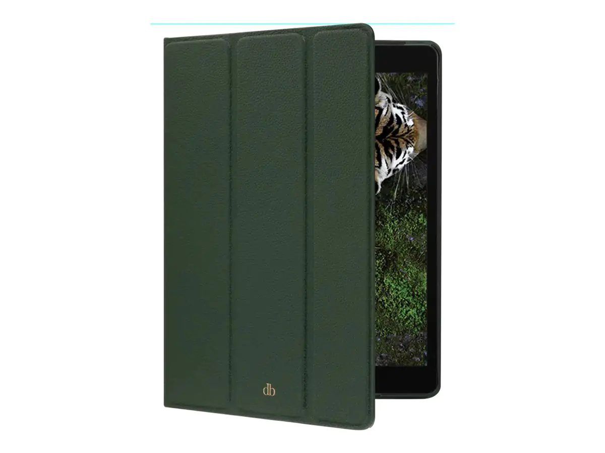 dbramante1928 Milan - Flip-Hülle für Tablet - Vollnarbenleder - Evergreen - 10.2" - für Apple