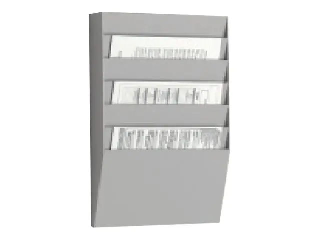 PAPERFLOW Wandprospekthalter - 6 Fächer - für A4 (210 x 297 mm) A4H1X6.02