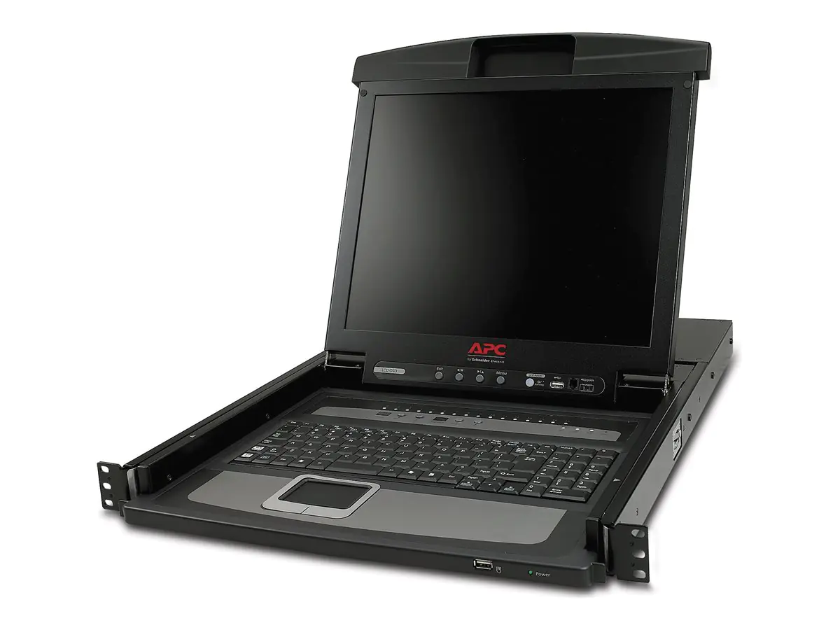 APC LCD Console - KVM-Konsole mit KVM-Switch - 16 Anschlüsse - PS/2 - 43.2 cm (17") AP5816
