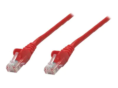 Intellinet Network Patch Cable, Cat6, 0.25m, Red, Copper, S/FTP, LSOH / LSZH, PVC, RJ45, Gold Plated Contacts, Snagless, Booted, Polybag - Patch-Kabel - RJ-45 (M) bis RJ-45 (M) - 25 cm - SFTP - CAT 6 - ohne Haken - Rot