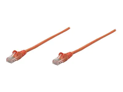 IC Intracom Intellinet Network Patch Cable, Cat5e , 3m, Orange, CCA, F/UTP, PVC, RJ45, Gold Plated