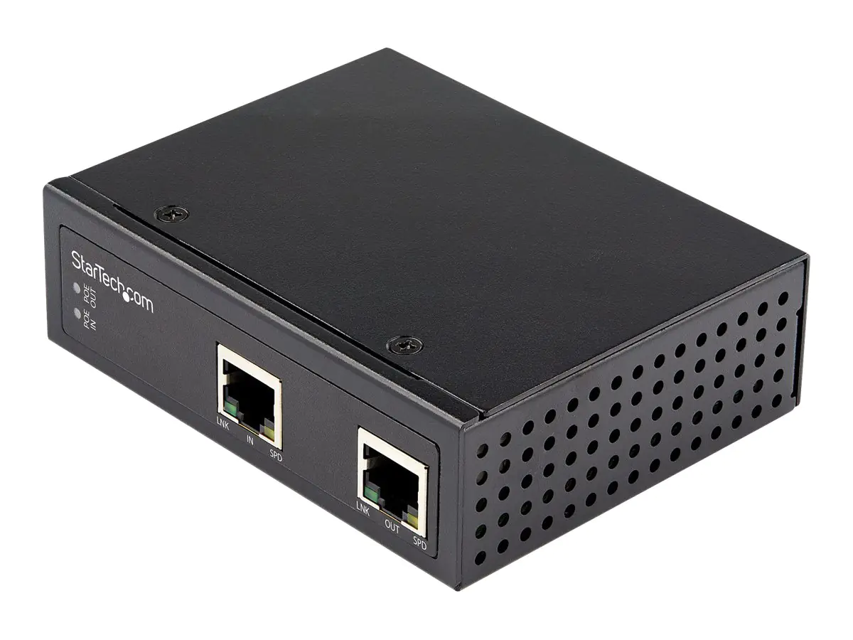 StarTech.com Industrial Power over Ethernet Gigabit Extender mit einem Port - 60 W 802.3bt