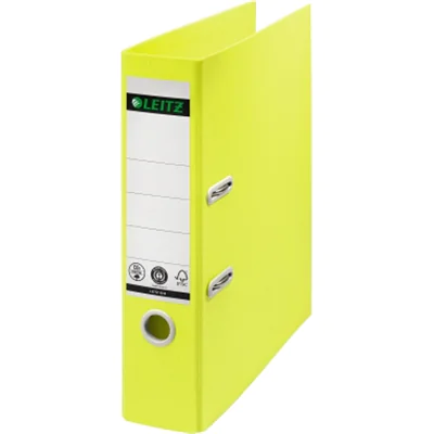 Leitz Ordner Recycle 80mm DIN A4 Werkstoff: Karton, 100 % recycelt gelb