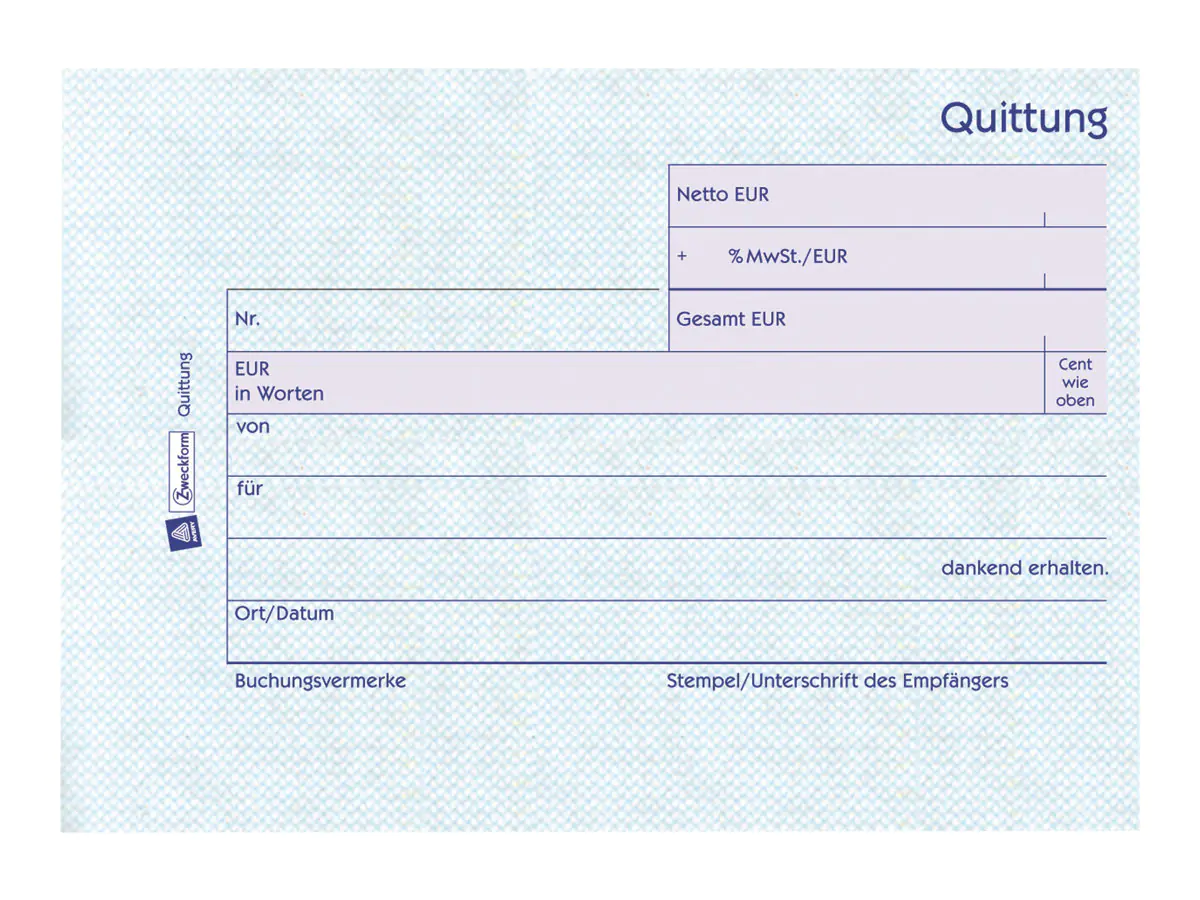 Avery Zweckform Quittung - 50 Blatt - A6 (105 x 148 mm) 302