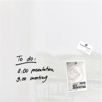 SIGEL Magnetboard Artverum GL111 480x480x15mm Glas Super-Weiß