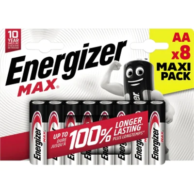 Energizer Max Mignon AA -Batterie Alkali-Mangan 8 St. - Batterie - Mignon (AA) E303324700