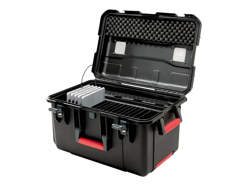 PARAT PARAPROJECT Case CC16 CargoCase - Wagen (nur Laden) - für 16 Tablets - verriegelbar - Schwarz - Bildschirmgröße: up to 29.2 cm (up to 11.5") - Ausgang: Wechselstrom 100-240 V