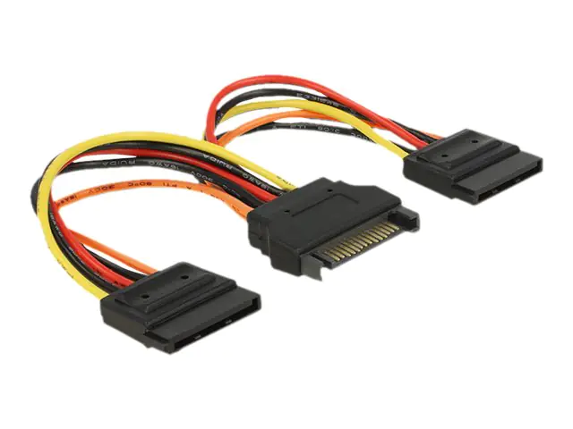 Delock - Stromkabel - SATA-Stromstecker (M) bis SATA-Stromstecker (W) - 15 cm