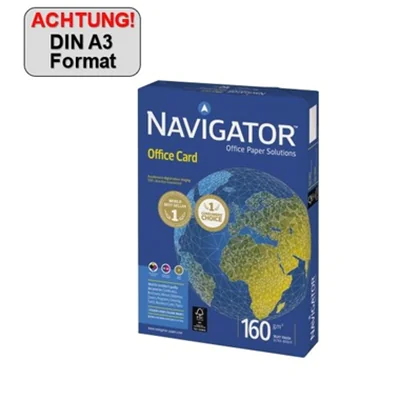 Navigator Kopierpapier Office Card DIN A3 160g/m² holzfrei hochweiß 250 Bl./Pack.