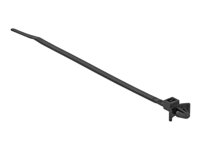 Delock Cable Tie with Expansion Anchor - Kabelbinder - 14 cm - Schwarz