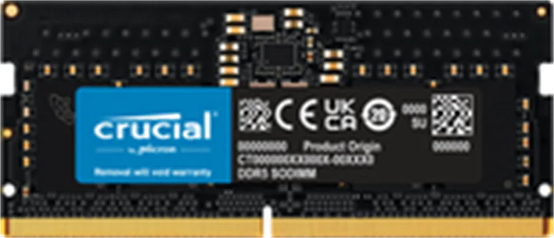 Crucial DDR5 - Modul - 8 GB - SO DIMM 262-PIN CT8G56C46S5