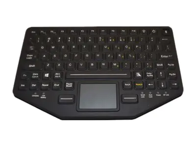 Gamber-Johnson iKey Dual Connectivity Slim - Tastatur - mit Touchpad