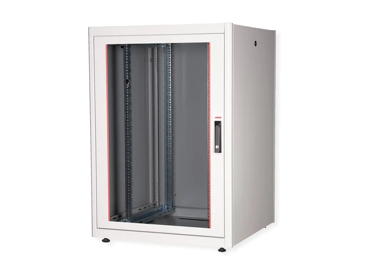 ROLINE Basic - Schrank Netzwerkschrank - Glas Tür, 800 x 800 (B x T) 26.21.0033
