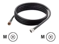 LevelOne DDC 400 Series - Antennenkabel - Anschlußstück Serie N (M) zu Anschlußstück Serie N (M) - 6 m - Schwarz