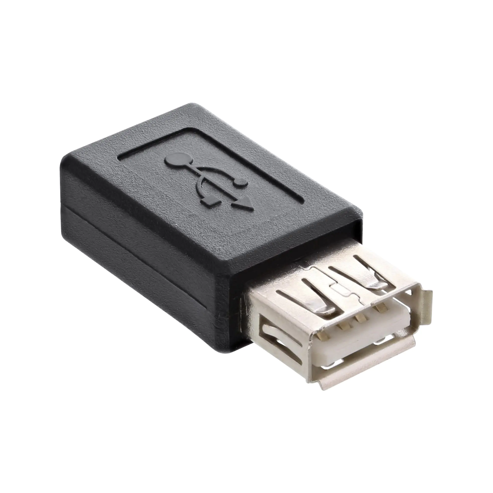 InLine - USB-Adapter - Micro-USB Typ B (W) bis USB (W) - USB 2.0 - Schwarz