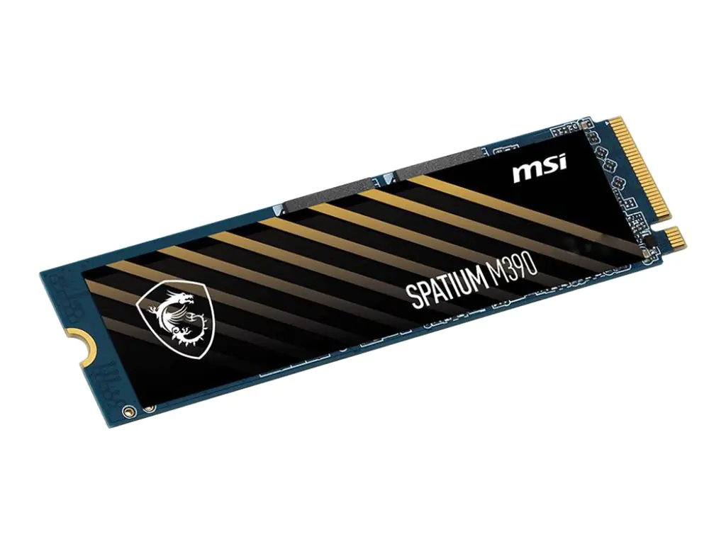 MSI SPATIUM M390 - SSD - verschlüsselt - 500 GB - intern - M.2 2280 - PCIe 3.0 x4 (NVMe)